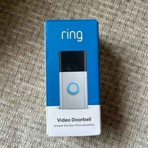 Ring Video Doorbell in Blue and Silver